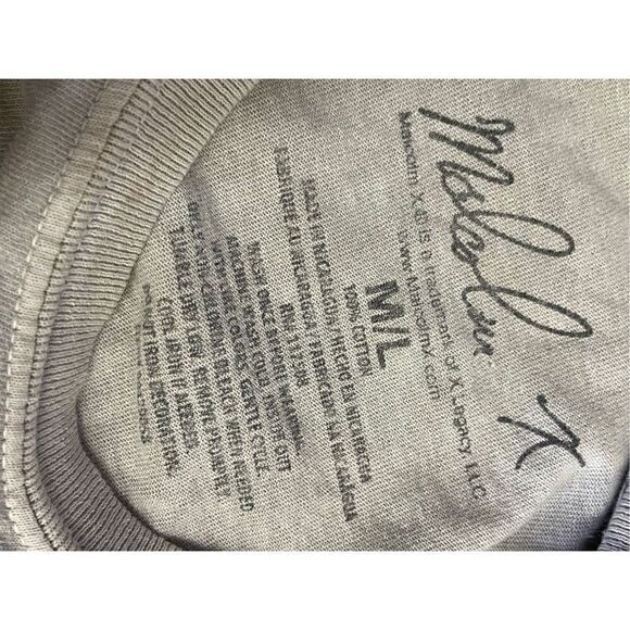 Malcolm X T-Shirt Light Gray Size Medium/Large - Picture 8 of 8